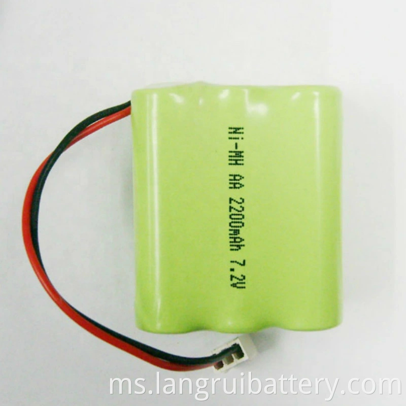 Bateri Ni-MH AA 1500mAh 7.2V 6V Bateri boleh dicas semula